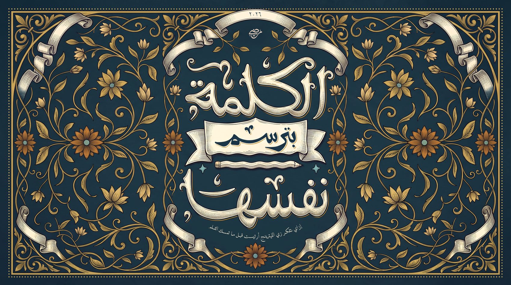 الكلمة بترسم نفسها — غلاف الكتاب